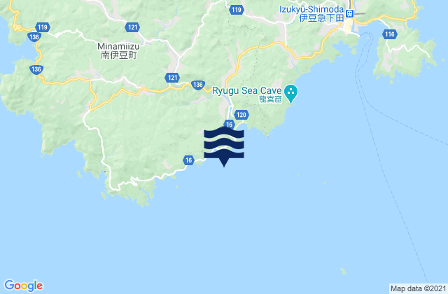 Mappa delle maree di Minami Izu-Koine, Japan
