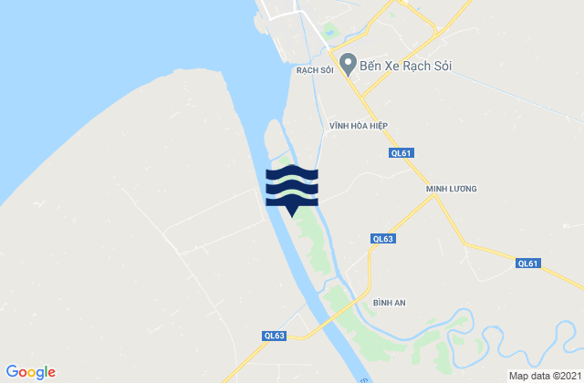 Mappa delle maree di Minh Lương, Vietnam