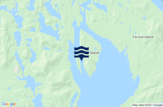 Mappa delle maree di Minnis Bay, Canada