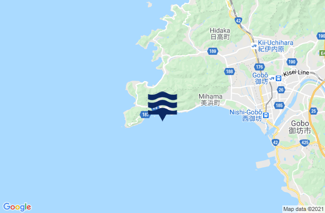 Mappa delle maree di Mio, Japan