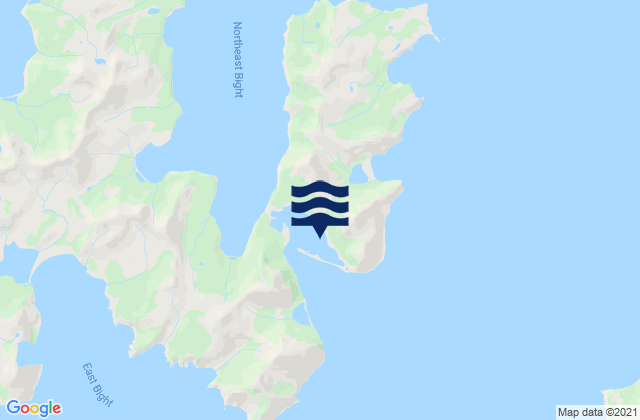 Mappa delle maree di Mist Harbor Nagai Island, United States