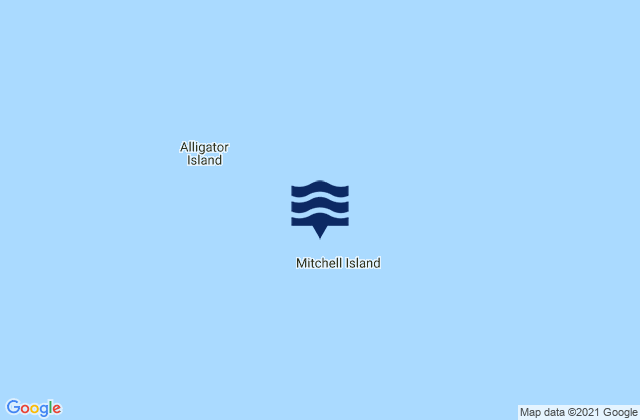 Mappa delle maree di Mitchell Island, Canada
