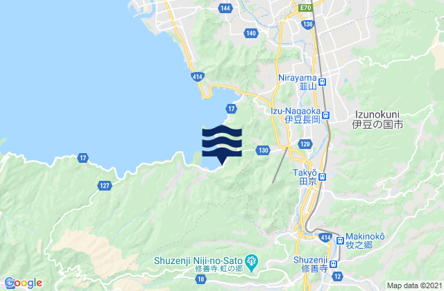 Mappa delle maree di Mito (Utiura), Japan