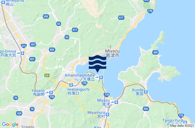 Mappa delle maree di Miyazu-shi, Japan