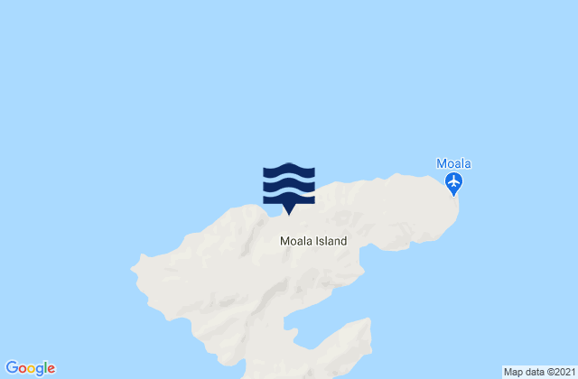 Mappa delle maree di Moala Island, Fiji
