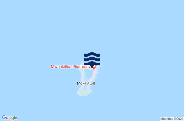 Mappa delle maree di Mokil, Micronesia