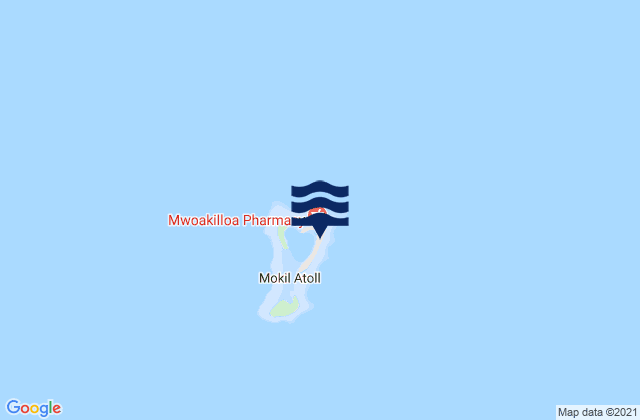 Mappa delle maree di Mokil Municipality, Micronesia