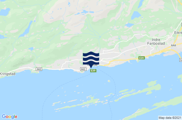 Mappa delle maree di Molde, Norway