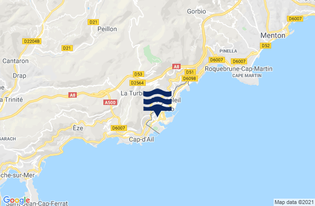Mappa delle maree di Monaco, Monaco