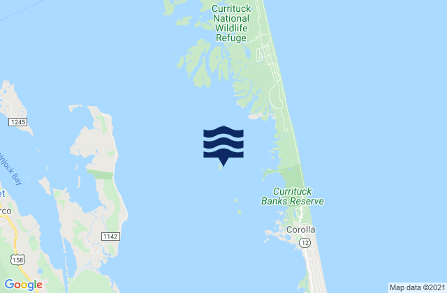 Mappa delle maree di Monkey Island, United States