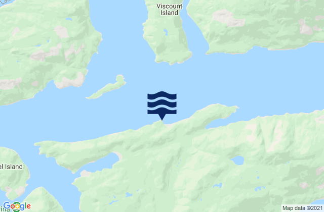 Mappa delle maree di Montagu Point, Canada