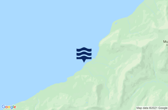 Mappa delle maree di Montague Island, United States