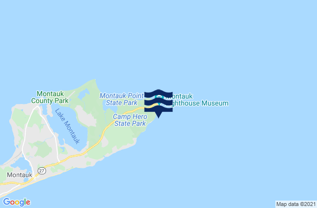 Mappa delle maree di Montauk Point - Turtles, United States