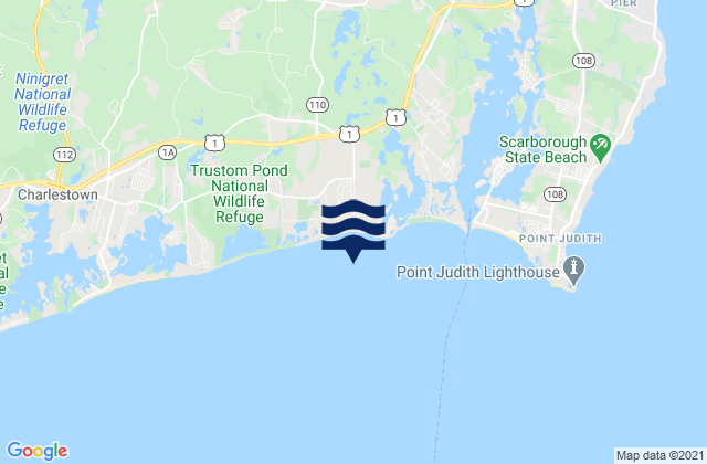 Mappa delle maree di Moonstone Beach, United States