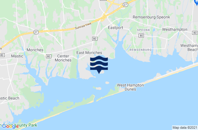 Mappa delle maree di Moriches Coast Guard Station, United States