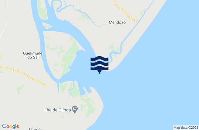 Mappa delle maree di Morrubone, Mozambique