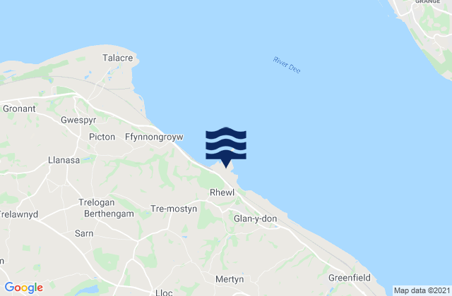 Mappa delle maree di Mostyn Docks, United Kingdom