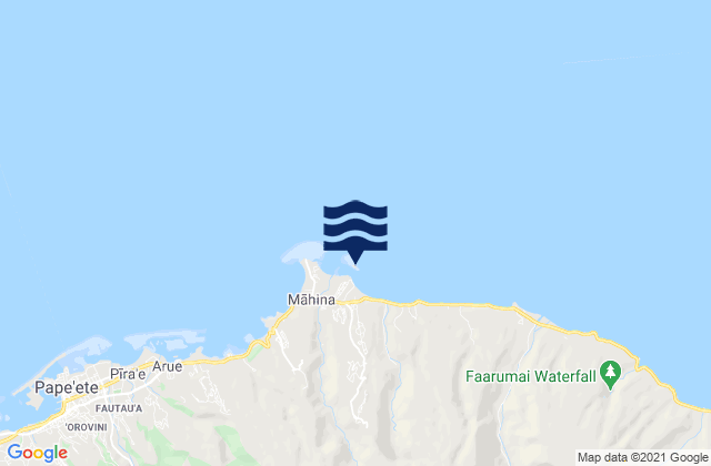 Mappa delle maree di Motuoini, French Polynesia