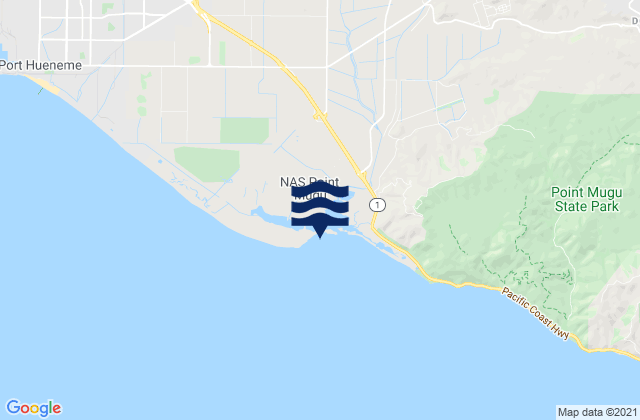 Mappa delle maree di Mugu Lagoon, United States