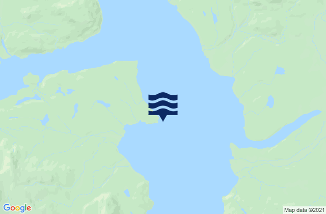 Mappa delle maree di Muir Inlet (Glacier Bay), United States
