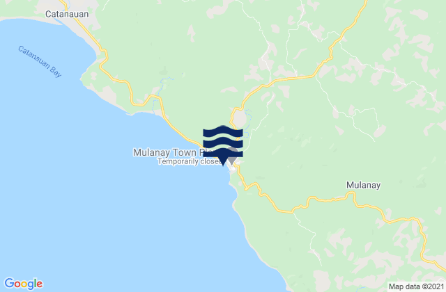Mappa delle maree di Mulanay, Philippines