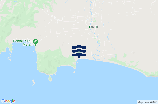 Mappa delle maree di Mulyosari, Indonesia