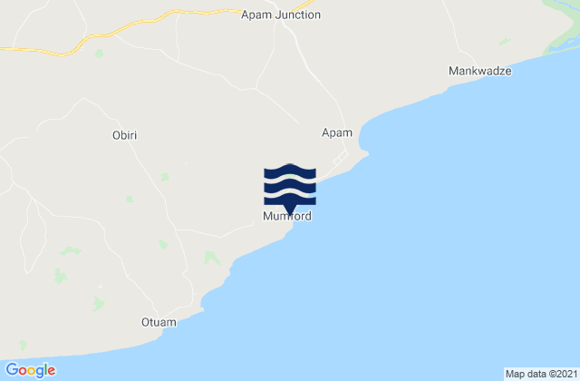 Mappa delle maree di Mumford, Ghana