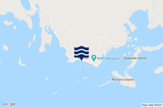 Mappa delle maree di Munda, Solomon Islands