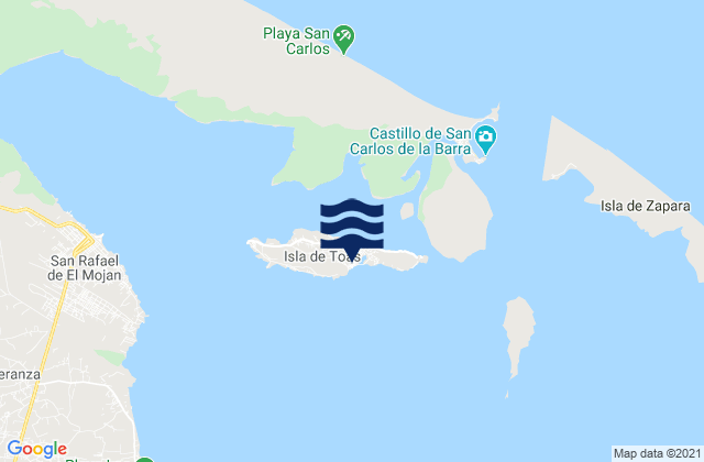 Mappa delle maree di Municipio Almirante Padilla, Venezuela
