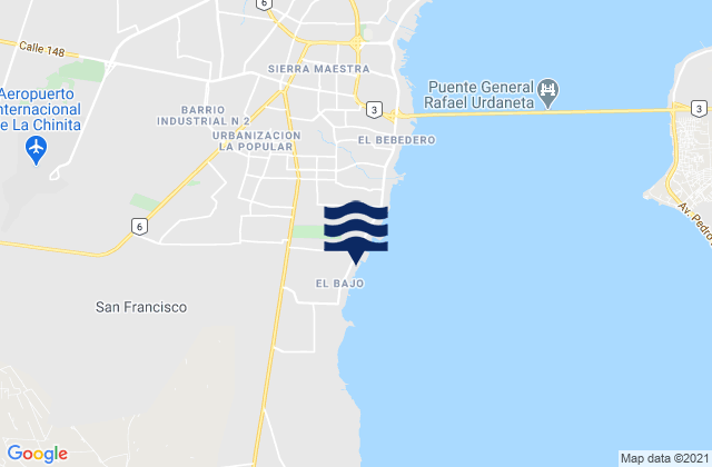 Mappa delle maree di Municipio San Francisco, Venezuela