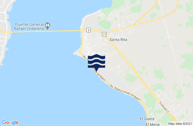 Mappa delle maree di Municipio Santa Rita, Venezuela