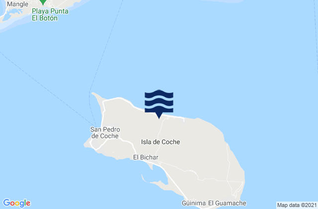 Mappa delle maree di Municipio Villalba, Venezuela