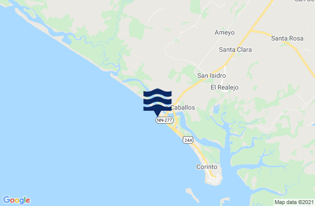 Mappa delle maree di Municipio de El Realejo, Nicaragua