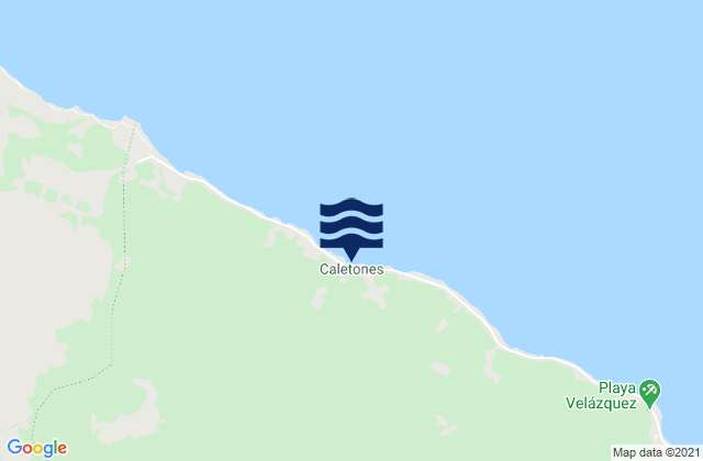 Mappa delle maree di Municipio de Gibara, Cuba