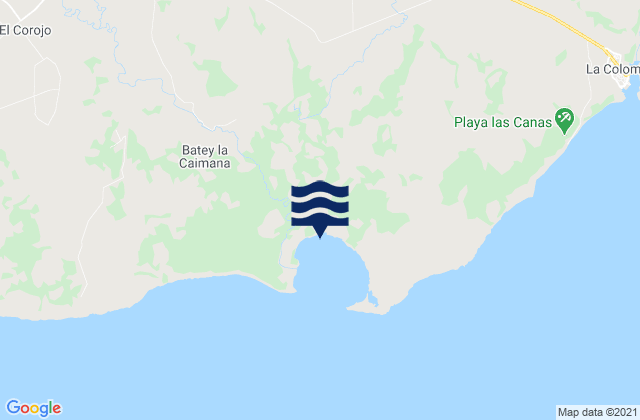 Mappa delle maree di Municipio de San Luis, Cuba