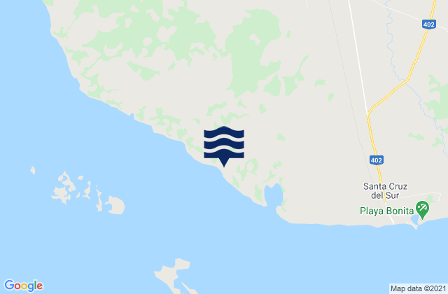 Mappa delle maree di Municipio de Santa Cruz del Sur, Cuba
