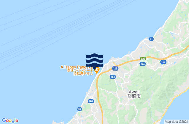 Mappa delle maree di Murotsu Awaji, Japan
