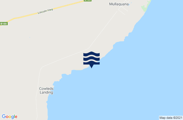 Mappa delle maree di Murrippi Beach, Australia