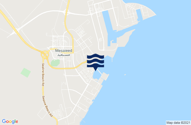 Mappa delle maree di Musay‘īd, Qatar