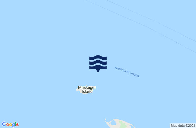 Mappa delle maree di Muskeget I. channel 1 mile northeast of, United States