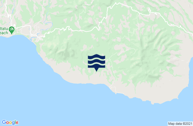 Mappa delle maree di Muting, Indonesia