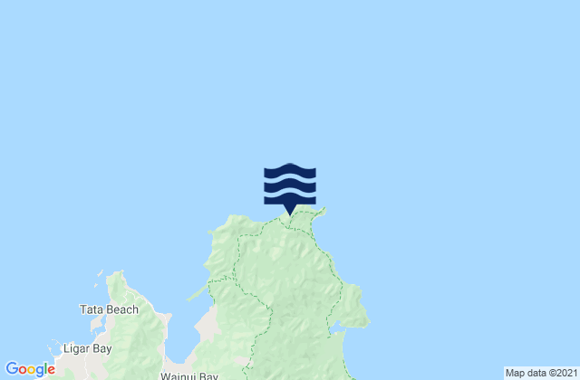 Mappa delle maree di Mutton Cove, New Zealand