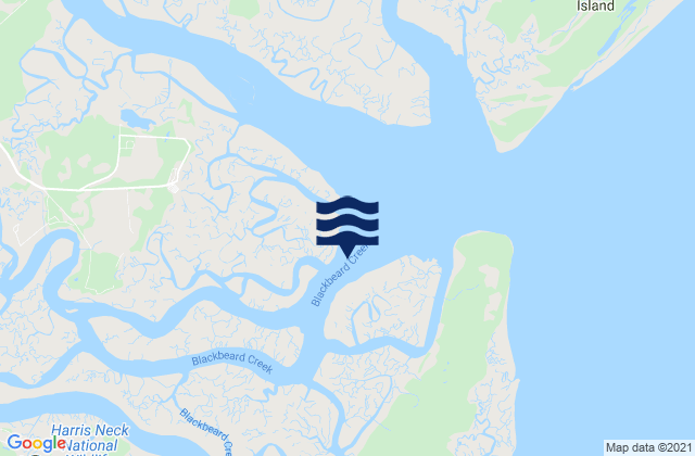 Mappa delle maree di N. Newport River NE of Vandyke Creek, United States