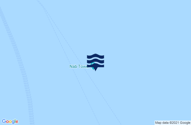 Mappa delle maree di Nab Tower, United Kingdom