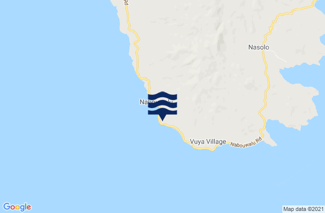 Mappa delle maree di Nabouwalu, Fiji