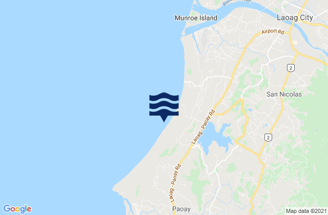 Mappa delle maree di Nagbacalan, Philippines
