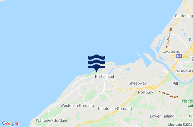 Mappa delle maree di Nailsea, United Kingdom