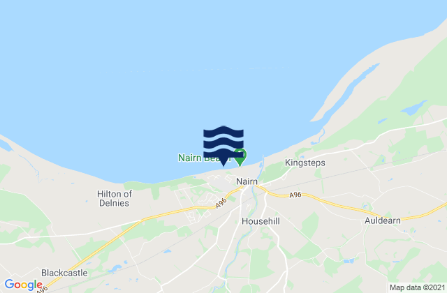 Mappa delle maree di Nairn, United Kingdom