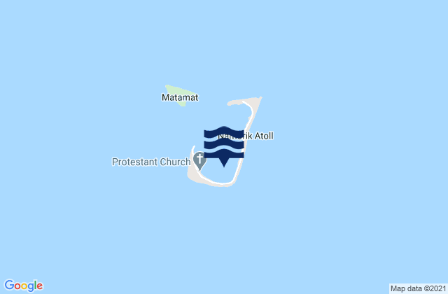 Mappa delle maree di Namdrik Atoll, Marshall Islands