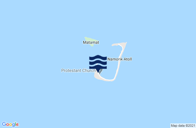 Mappa delle maree di Namdrik, Marshall Islands